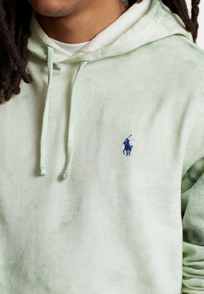 Polo Ralph Lauren COTTON-LINEN FRENCH TERRY HOODIE - T-shirt à manches  longues - faded mint/menthe - ZALANDO.FR