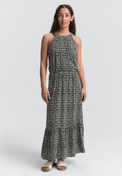 TOM TAILOR Abito Lungo Maxi Con Motivo E Dettaglio – Moda Sostenibile Donna (Taglie XS-3XL) - 6