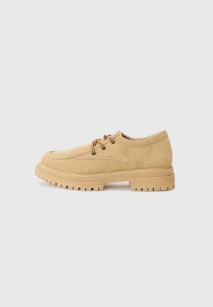WORK IT LOW - Casual lace-ups - tan