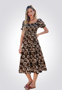 Cupshe Denní šaty - dark brown