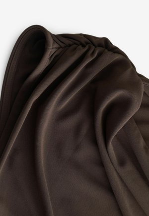 Next DRAPED REGULAR FIT - Apdrukāts T-krekls - chocolate brown