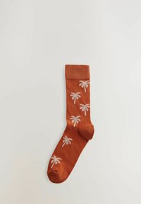 Next 5 PACK REGULAR FIT - Socken - neutral green summer palm tree