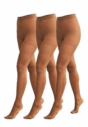 15 DENIER 3 PACK  - Zeķbikses - mocha