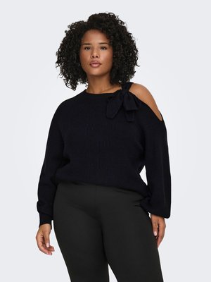 ONLY Carmakoma OBERTEIL - Strikkegenser - black