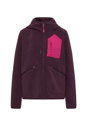 Cecil, JACKE AUS FLEECE MIT KAPUZE - Fleecejacke - berry red