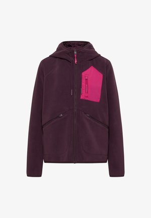 Cecil, JACKE AUS FLEECE MIT KAPUZE - Fleecejacke - berry red