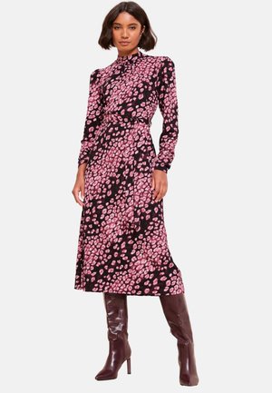 Friends Like These REGULAR FIT - CRINKLE  LONG SLEEVE MIDI - Hverdagskjole - pink