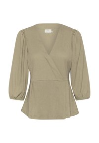 KATRINE WRAP - Bluza - vetiver