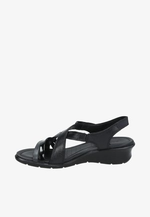 ECCO, Sandales compensées - black