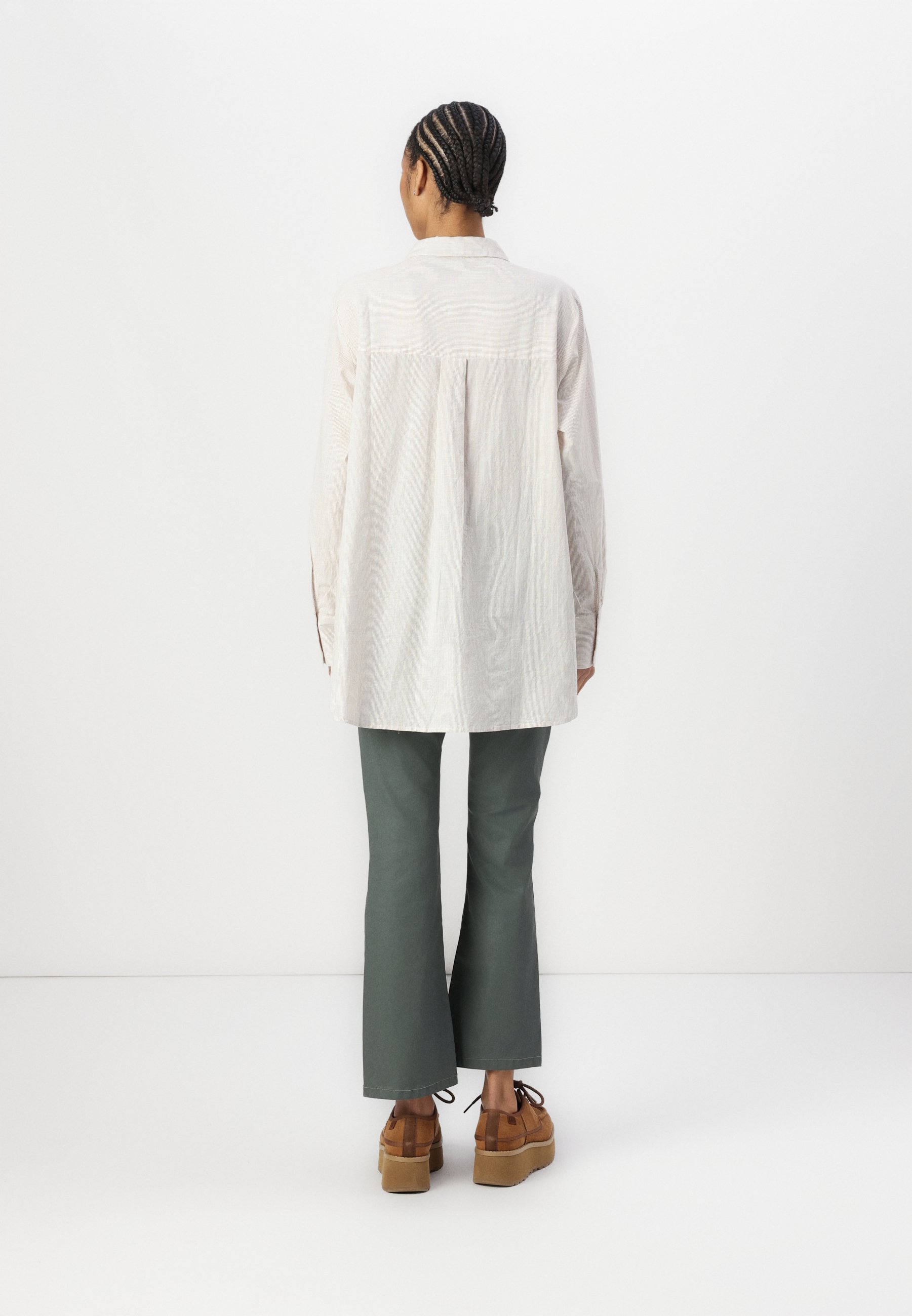 売れ筋商品|||オーパス シャツ レディース トップス FOLA - Button-down blouse - sweet almond OPUS FOLA - Button-down blouse - sweet almond/beige - Zalando