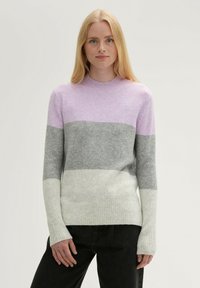 TOM TAILOR DENIM Strickpullover - lilac grey colorblock