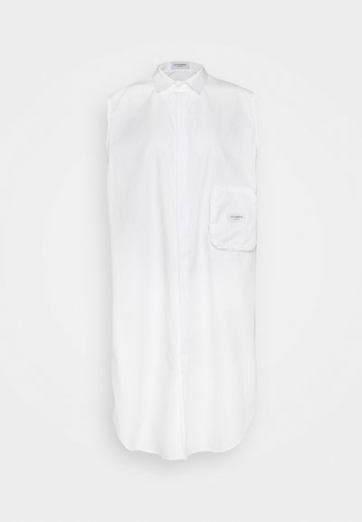 EDITHMARCEL SLEEVELES CHAMISIER - Φόρεμα πουκάμισο - white