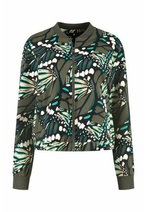 RAVEN  - Sweater met rits - olive