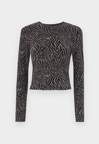 ONLSHINY GLITTER  - T-shirt à manches longues - black