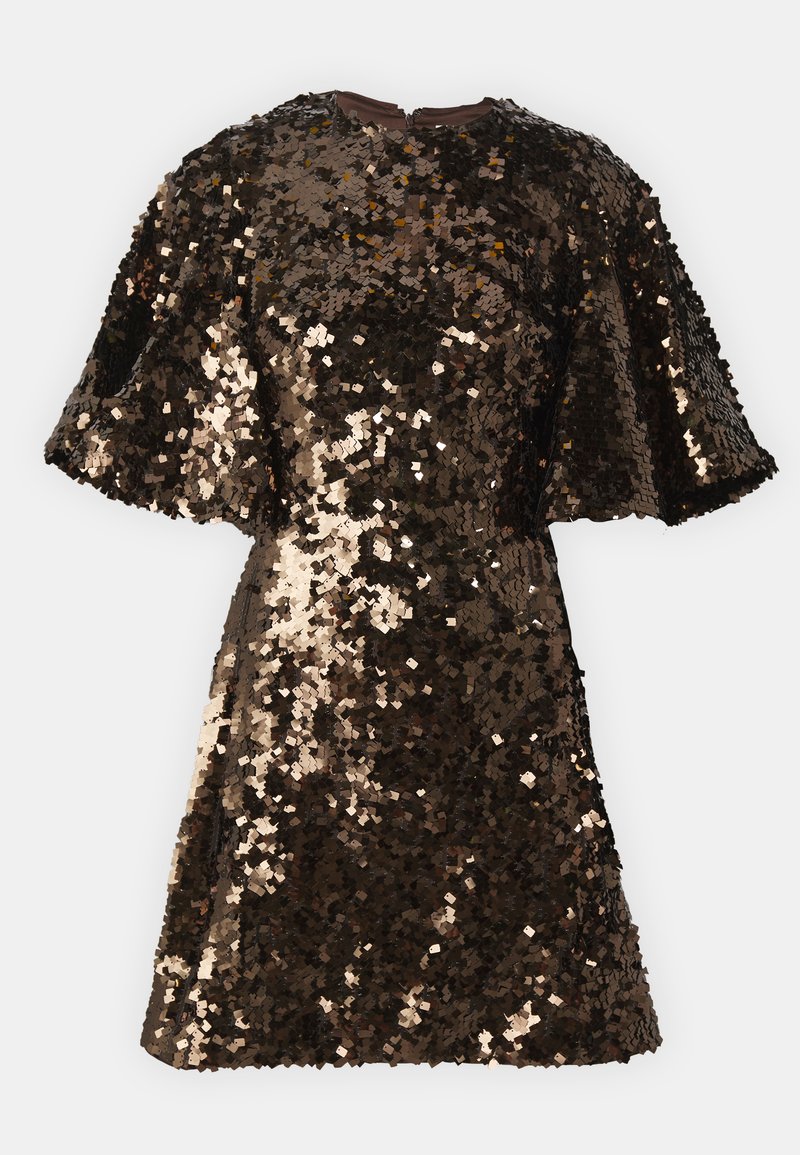 Malina Cocktailjurk donkerbruin