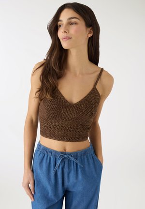 CON EFFETTO LUCCICANTE - Top - cacao