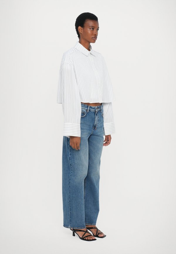 CROPPED ASTRA SHIRT - Button-down blouse - blu4