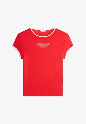 Tommy Hilfiger, GRAPHIC SLIM CREW NECK T-SHIRT - Tričko s potlačou - fireworks