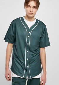 Urban Classics BASEBALL  - Camisa - bottlegreen white