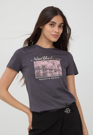 Terranova T-shirt con stampa - antracite