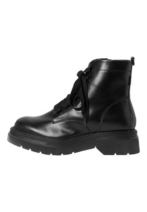 Platform ankle boots - black matt