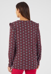 Damart FANTAISIE  - Maglietta a manica lunga - bordeaux fleuri