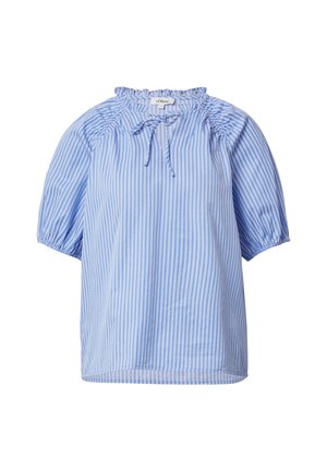 s.Oliver IM FIT MIT RÜSCHENKRAGEN - Bluse - blau