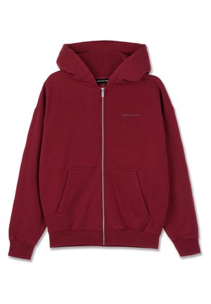 Pegador RAMIRA OVERSIZED JACKET - Užtrauktuku užsegamas treningas - washed burgundy