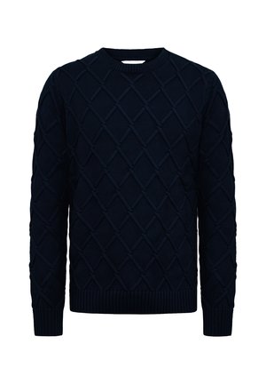 Striktrøje - blue