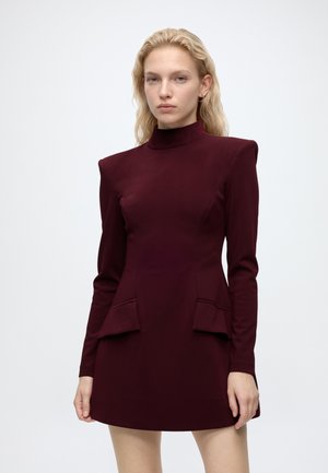 Bardot, LIZET LONG SLEEVE MINI - Коктейлна рокля/Парти рокля - burgundy