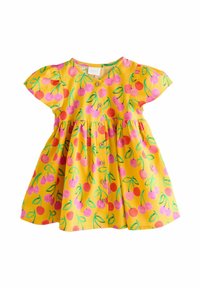 Next - REGULAR FIT - BUTTON UP - Paitamekko - ochre yellow cherry print Pienoiskuva 1