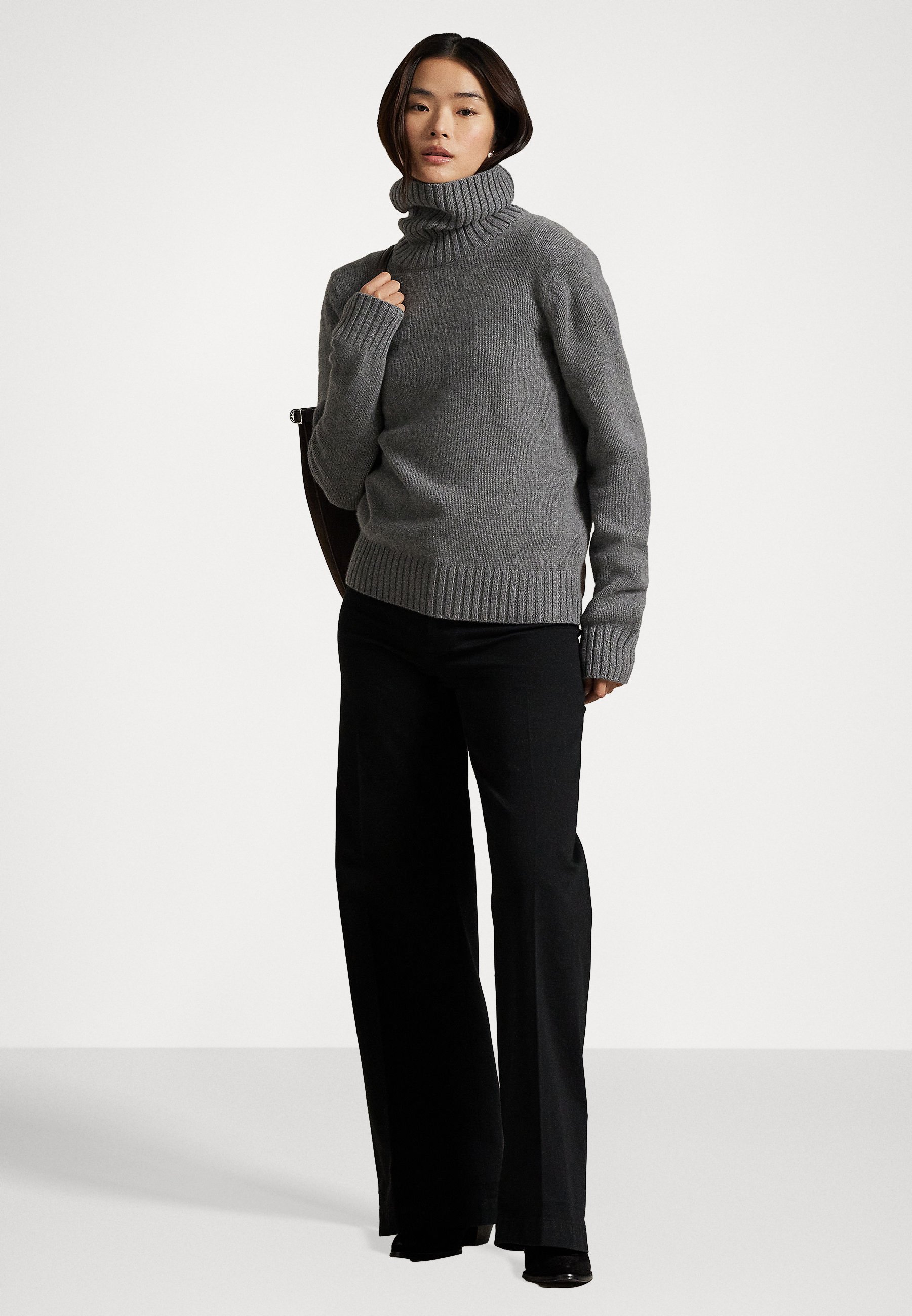Polo Ralph Lauren WOOL TURTLENECK SWEATER - Jumper - flannel grey