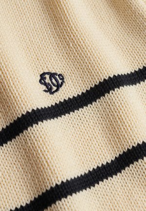 Superdry & Co, SUPERDRY OVERSIZED STRIPE JUMPER.. - Trui - off white navy stripe