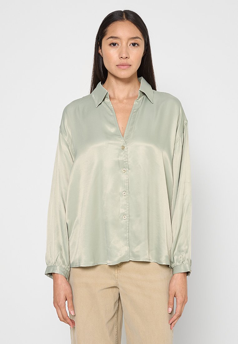 American vintage Overhemdblouse lichtgroen American vintage Overhemdblouse lichtgroen