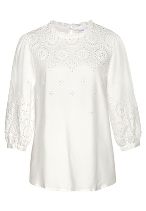 LASCANA EYLET - Blouse - creme