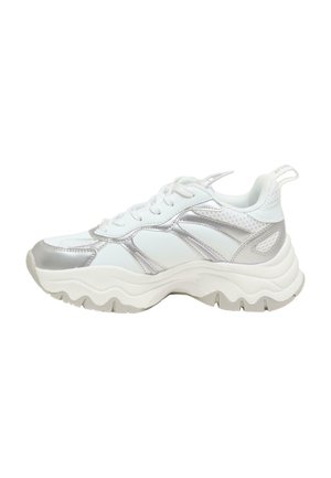 Sneakers laag - white silver