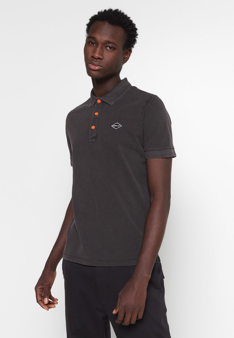 Replay Poloshirt zwart