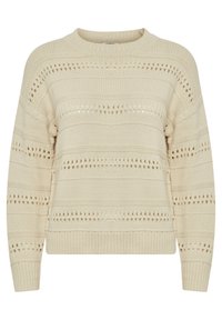 B.young BYMARTINE ZIPPER - Jersey De Punto - Cement Melange/beige