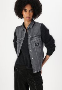 Calvin Klein Jeans SLEEVELESS LEAN SHIRT - Top - denim grey