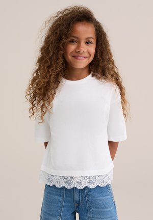 WE Fashion, Trükipildiga T-särk - white