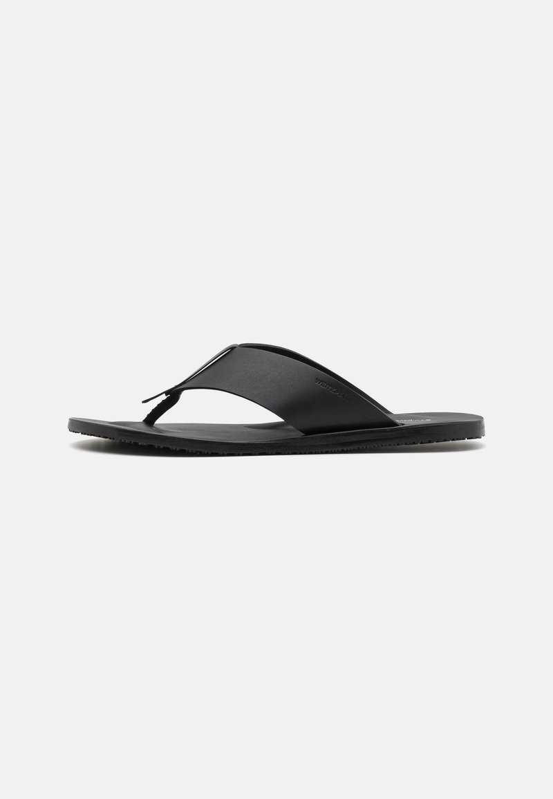 Stuart Weitzman BASTIAN - T veida siksniņu sandales - black