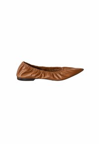 Balerinos stiliaus laivutės - tan brown
