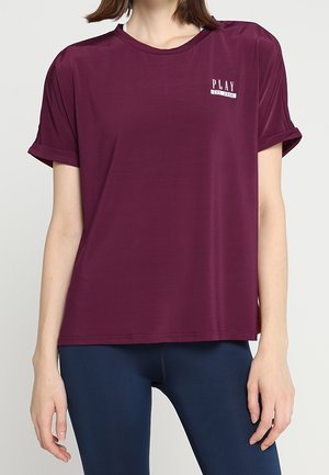 T-shirt med print - dark red