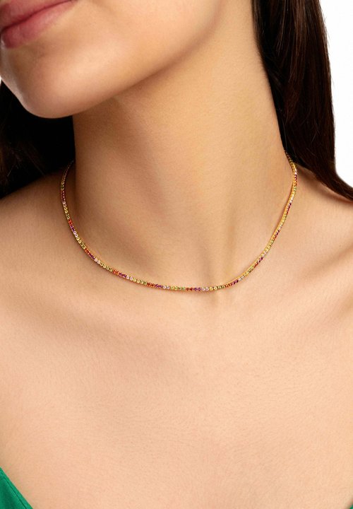 SINGULARU Choker Doppio Anello Rigido – Collana Girocollo In Ottone Placcato Oro 18kt, Regolabile, Gioiello Donna - 5
