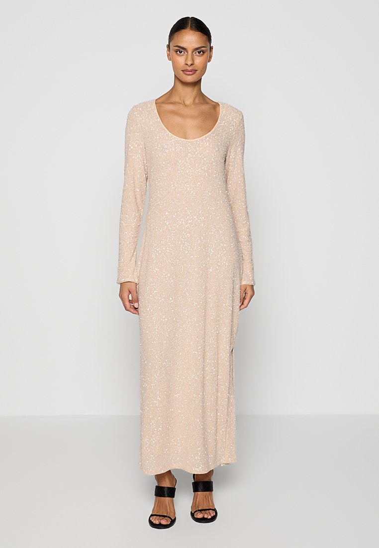 & Other Stories Gebreide jurk beige
