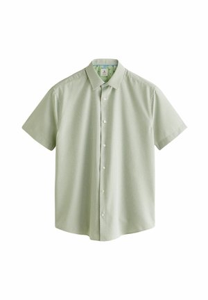 TEXTURED SHORT SLEEVE- REGULAR FIT - Skjorter - white green