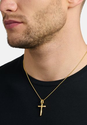 THOMAS SABO, ANHÄNGER KREUZ UNISEX - Anhänger - gelbgoldfarben