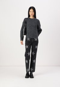 ONLY ONLMOON LIFE SLIT - Vesta - dark grey