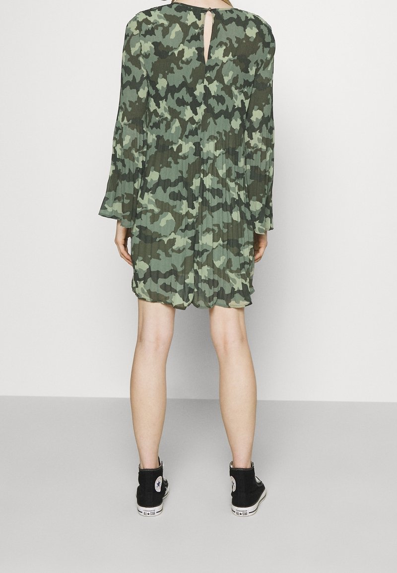 green camouflage dress A-Camouflage v-neck cami maxi dress – Goddess Accessories & More main image 1