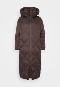 YASFUDGE LONG COAT - Kabát z prachového peří - hot fudge